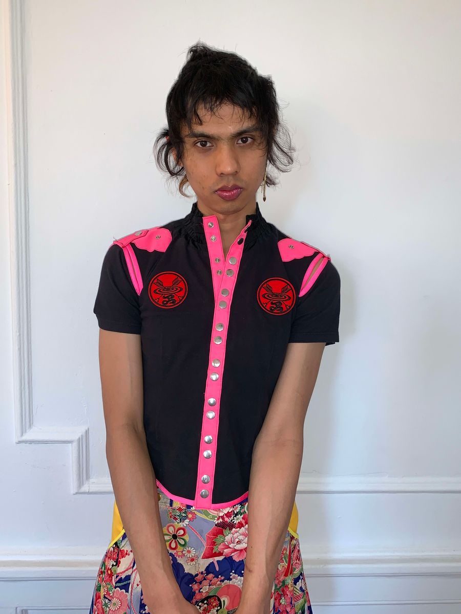 Takuya Angel Hot Pink Shirt With 'Wings' product image