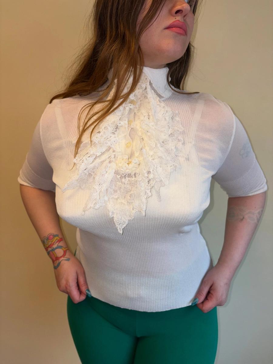 1996 Vivienne Westwood Crochet Sheer Blouse product image