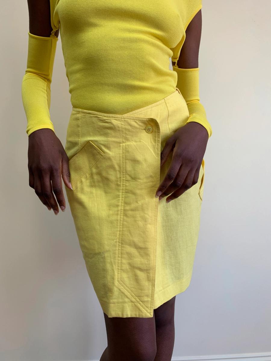 Claude Montana 80s Wiggle Skirt product image