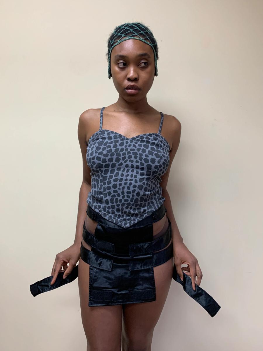 Fötus Cage Strap Miniskirt product image