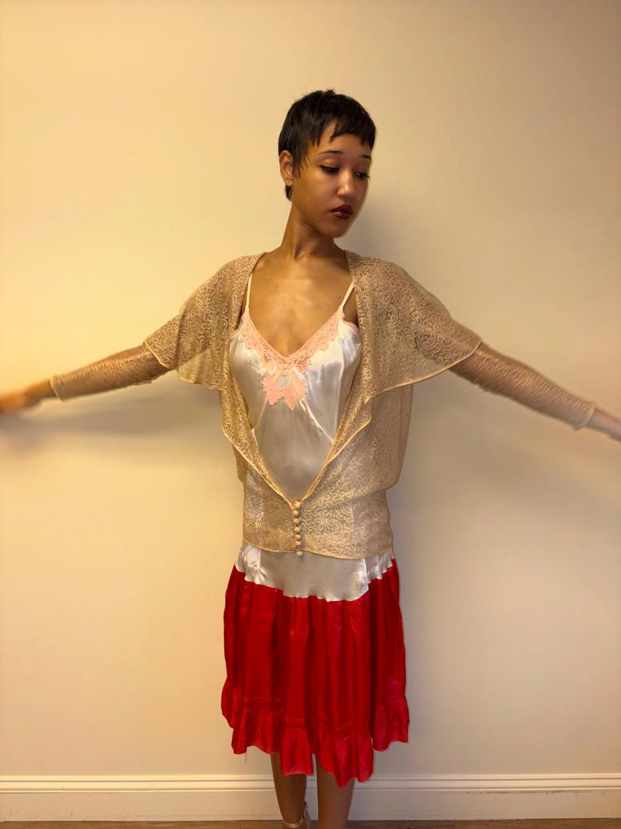 1920s Gold Lace Jacket product image