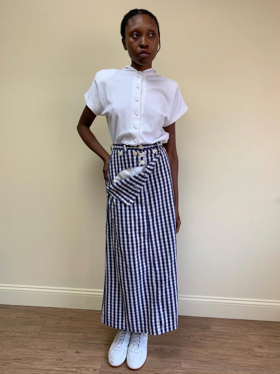 Wild & Lethal Trash Gingham Skirt product image