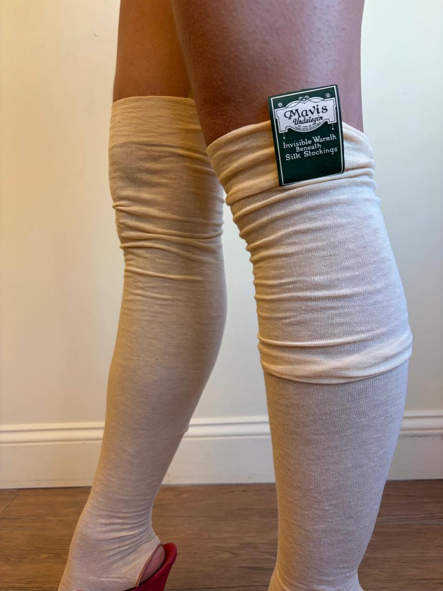 1920s Deadstock Footless Stockings product image