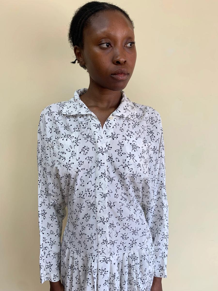 1980s Norma Kamali Safety Pin Dress product image