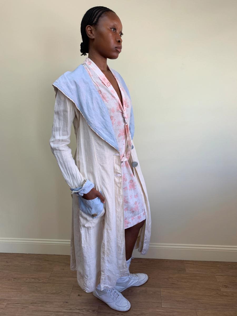 Edwardian Duster with Baby Blue Accents product image