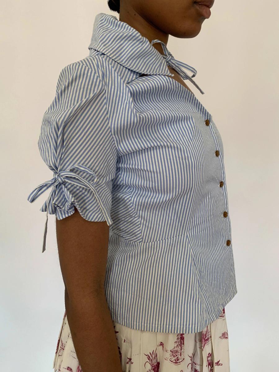 Vivienne Westwood Striped Tie Blouse product image