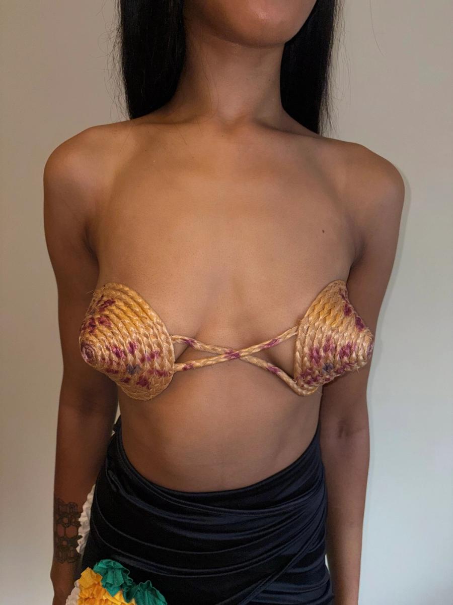 WWII Conical Souvenir Bra From The Philipines product image