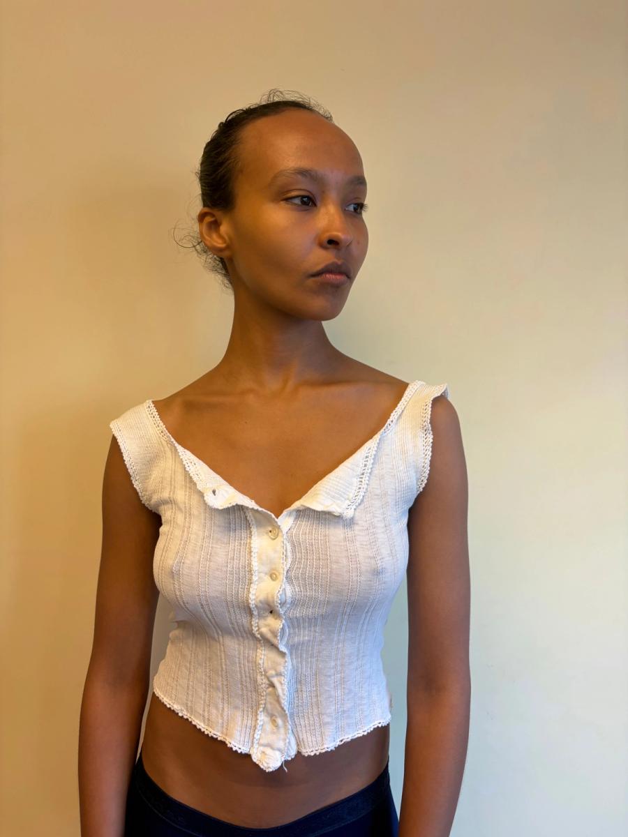 Antique Ribbed French Undershirt  product image