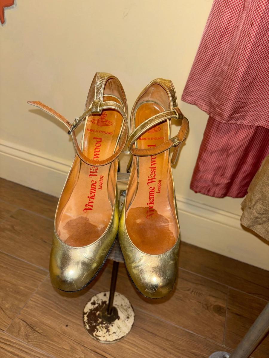 1980s Vivienne Westwood Gold Tart Pumps product image