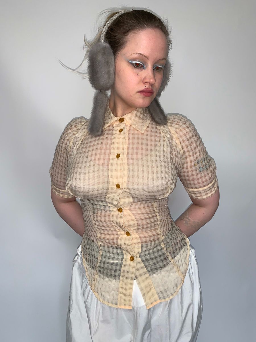 Vivienne Westwood Sheer Gingham Button Up product image