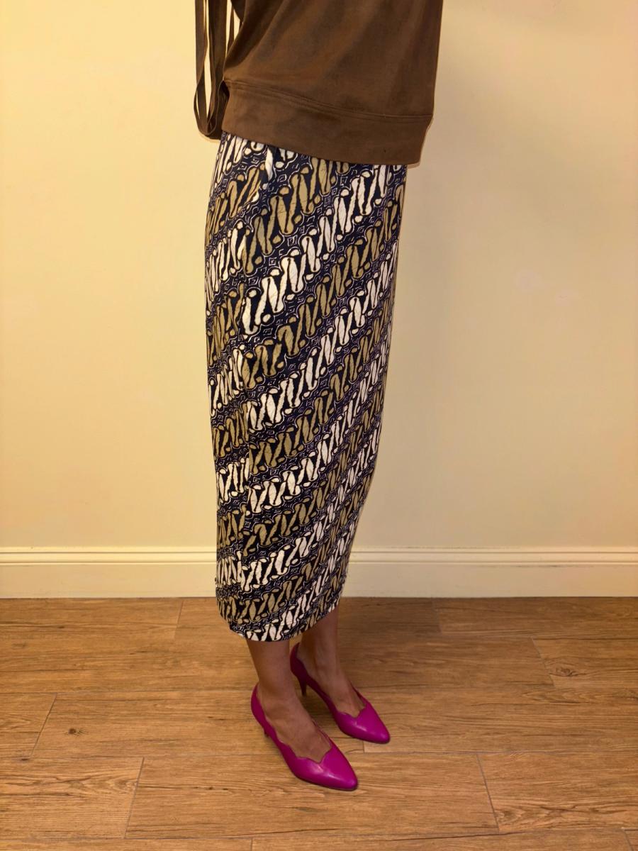 Vintage Ozbek Batik Hobble Skirt product image