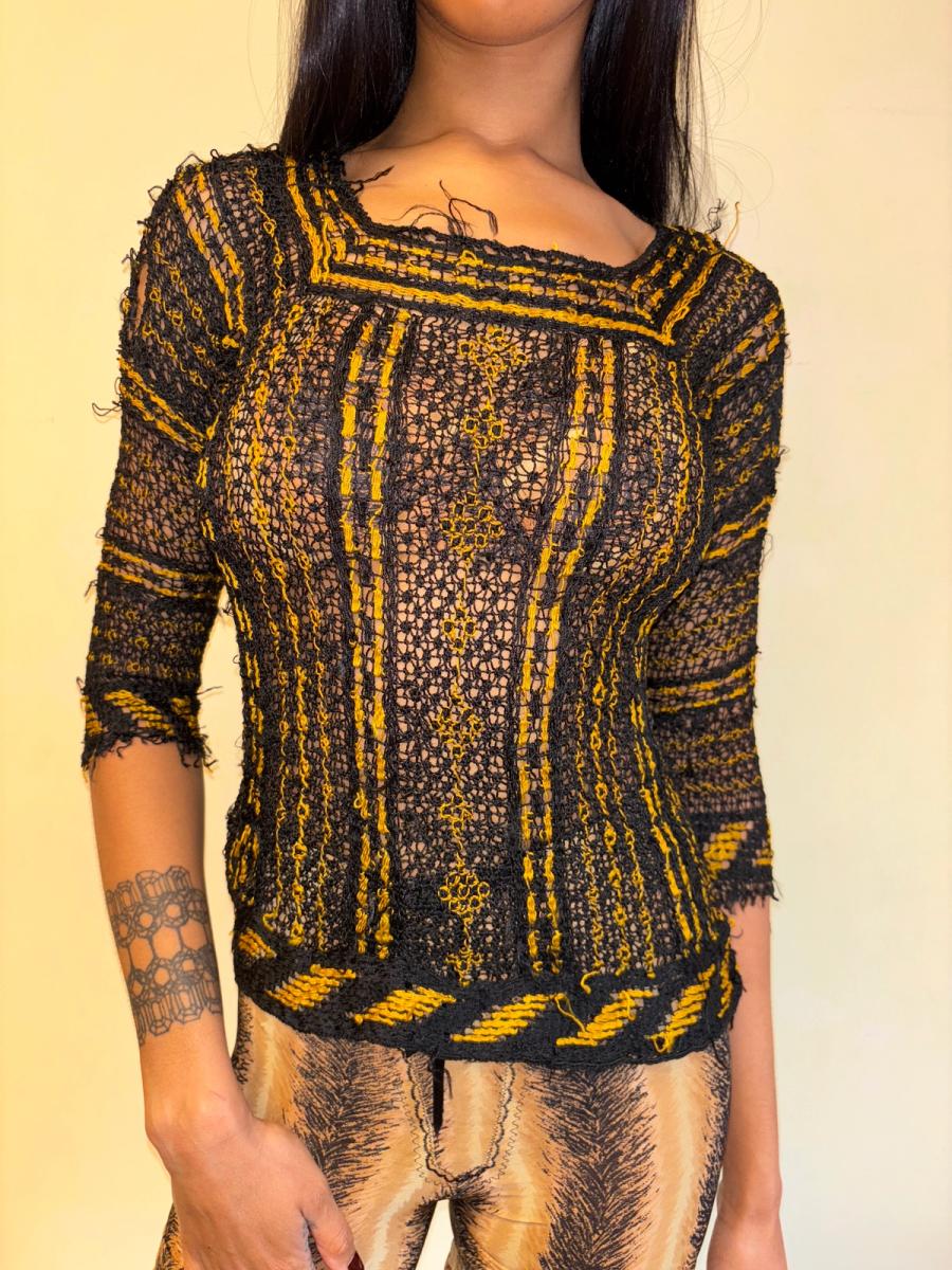 1930s Italian Handmade Knit Top product image
