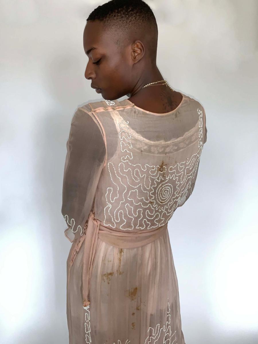 1919 Beaded Drop Waist Dress product image