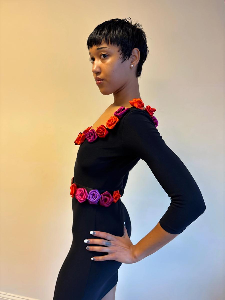 90s Chantal Thomass Flower Dress with Matching Belt product image