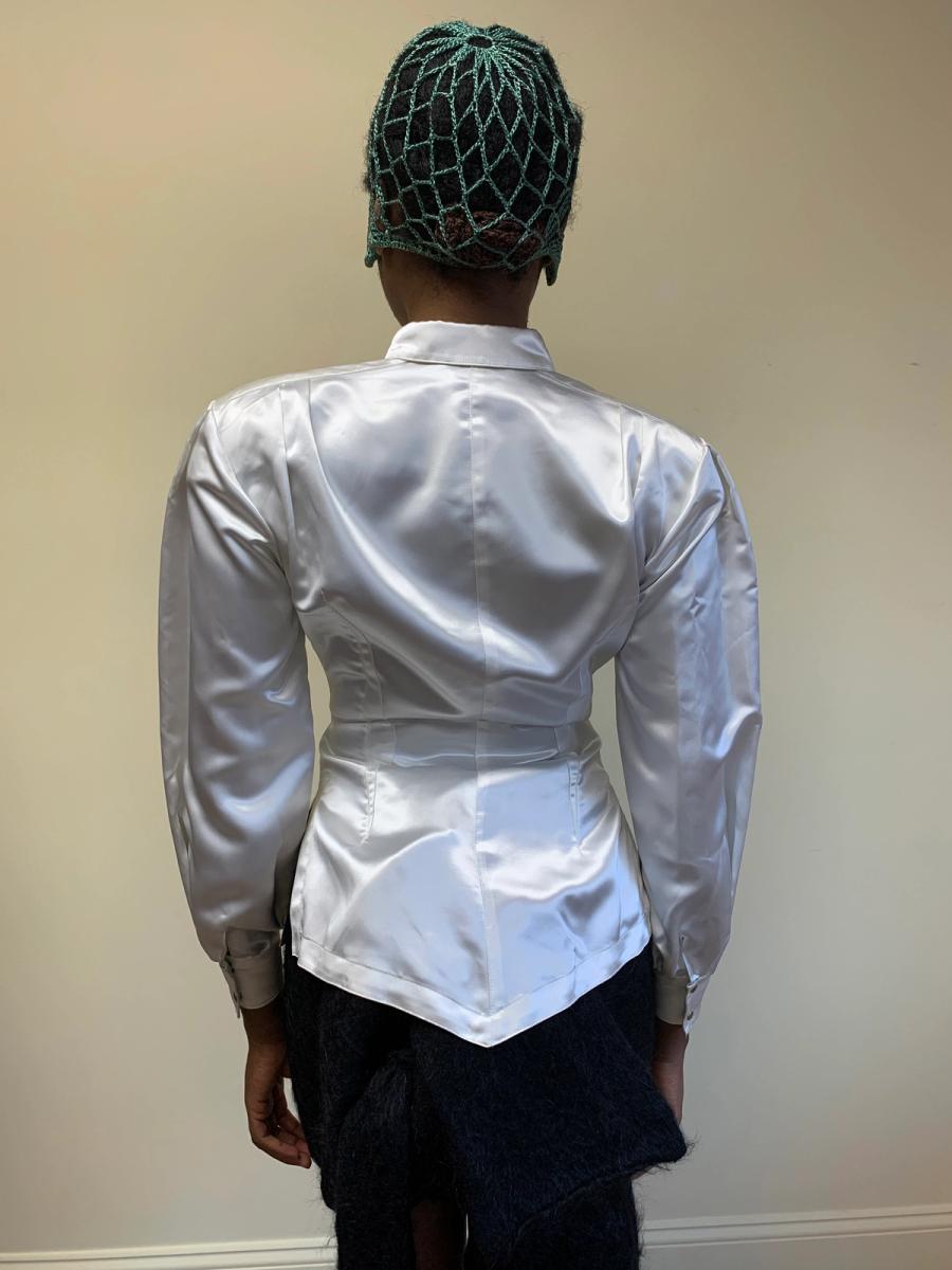 1980s Thierry Mugler Satin Blouse product image