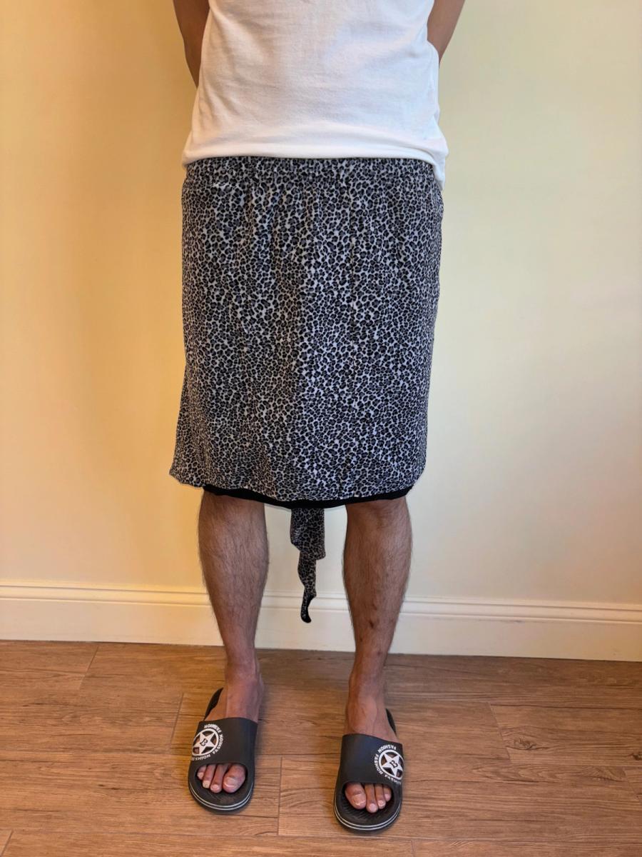 Bernhard Willhelm Leopard Skirt Shorts