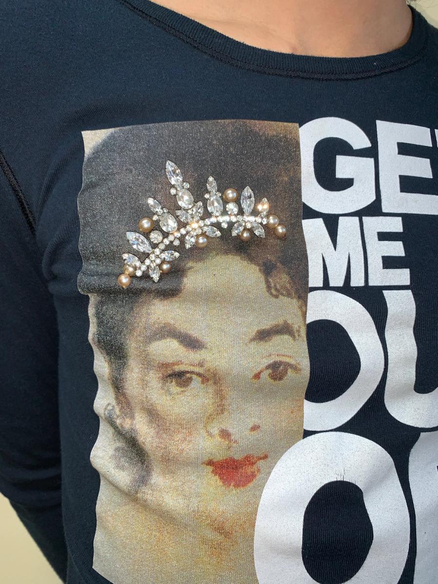''Get Me Out Of This Century" Embellished Tee  product image