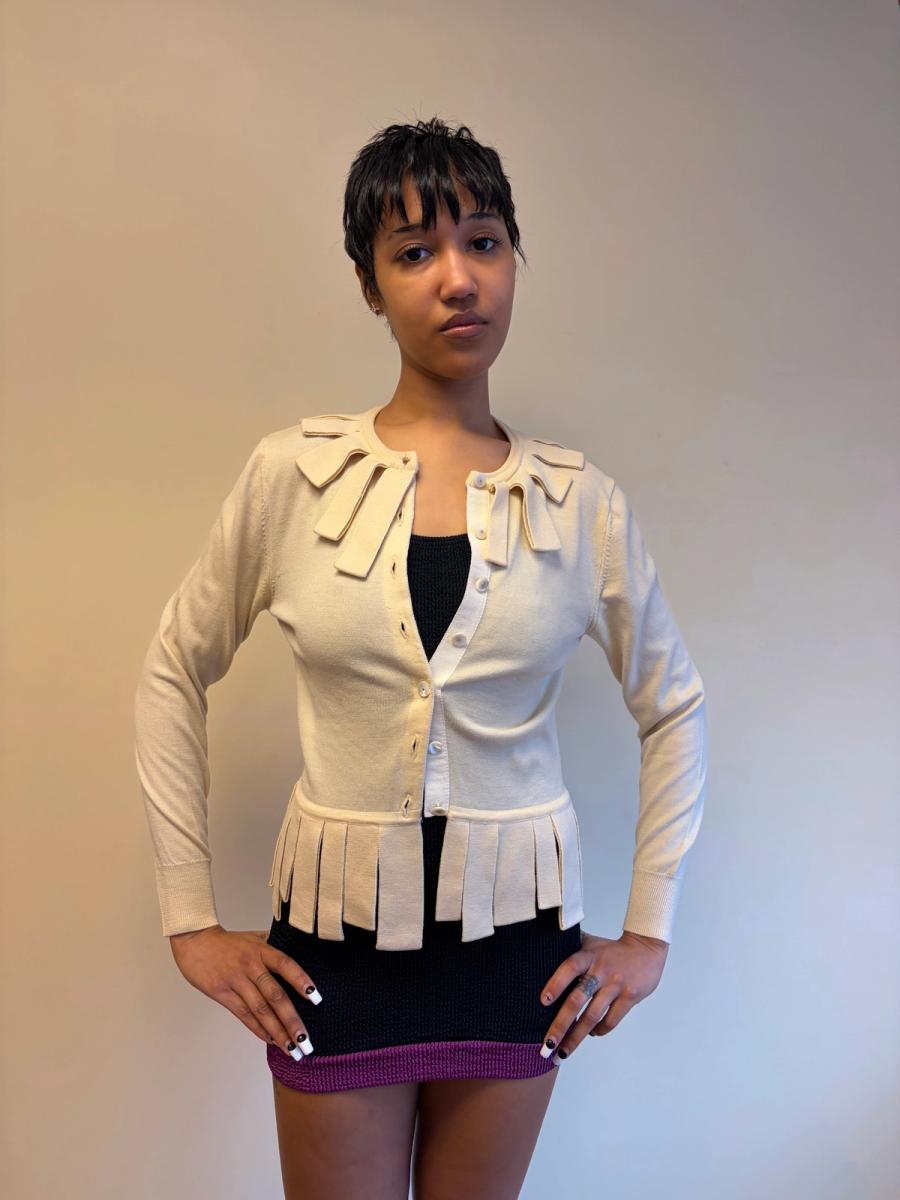 Pour Toi Tricot Ribbon Knit Cardigan  product image