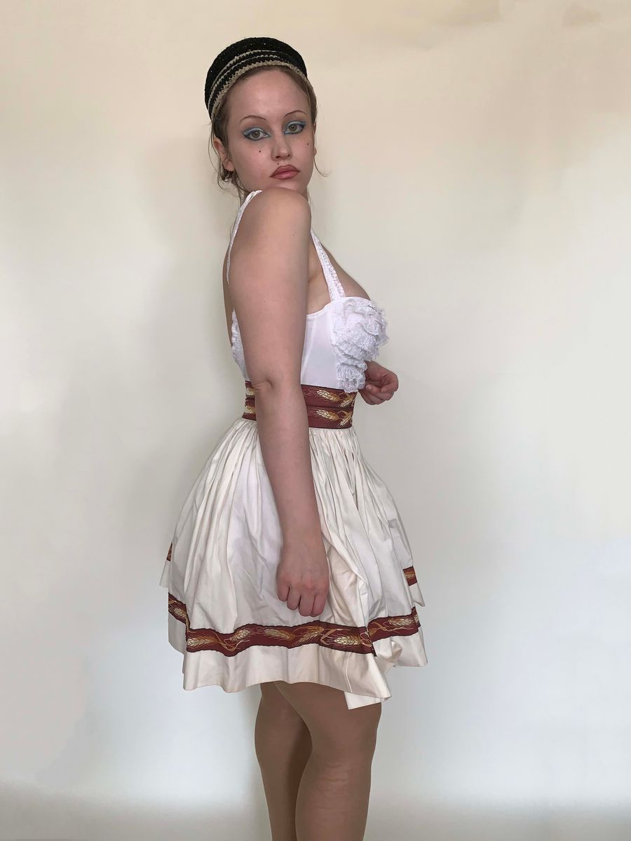 Chantal Thomass Wheat Grosgrain Skirt product image