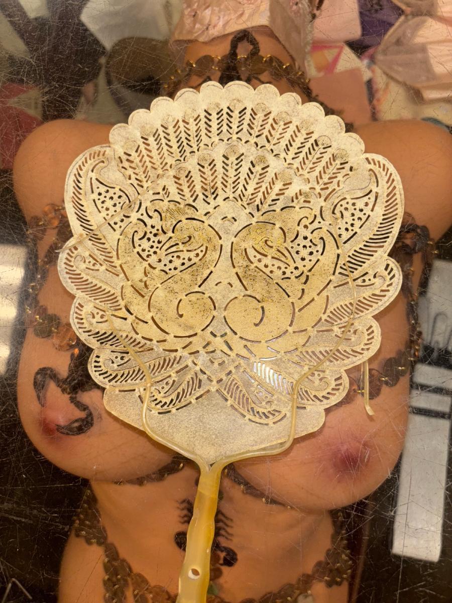 Antique Indonesian Peacock Fan product image