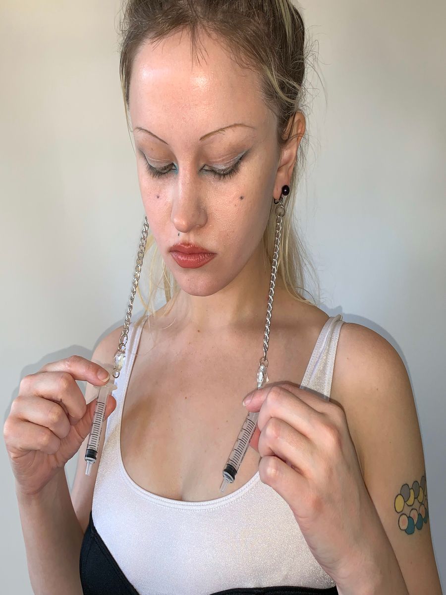 Obscure Desire of Bourgeoisie Runway Syringe Earrings product image