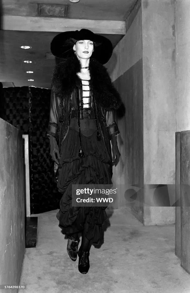 Norma Kamali OMO Fall 1993 Edwardian- Inspired Silk Top product image