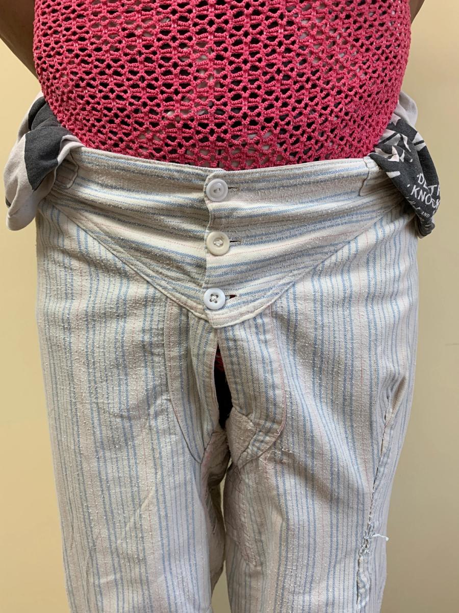 Antique Repaired Flannel Underwear From France product image