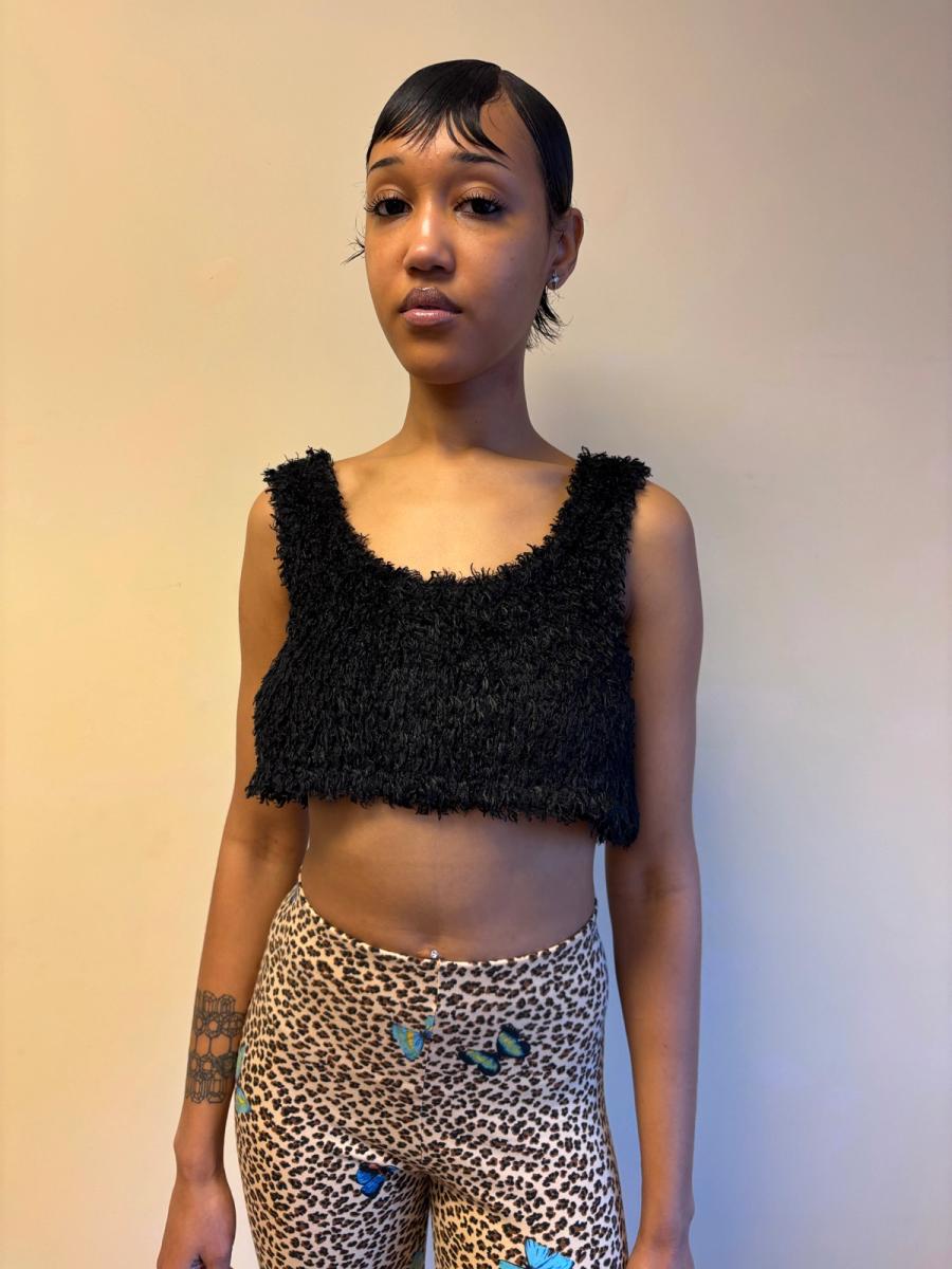 80s Chantal Thomass Fuzzy Bra Top product image