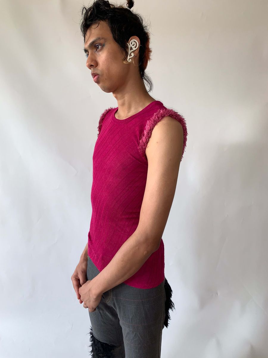 Beauty:Beast Fringe Bias Knit Tank product image