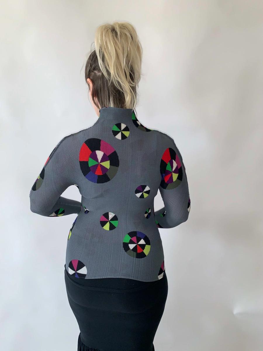 Issey Miyake Abstract Circle Pleated Shirt product image