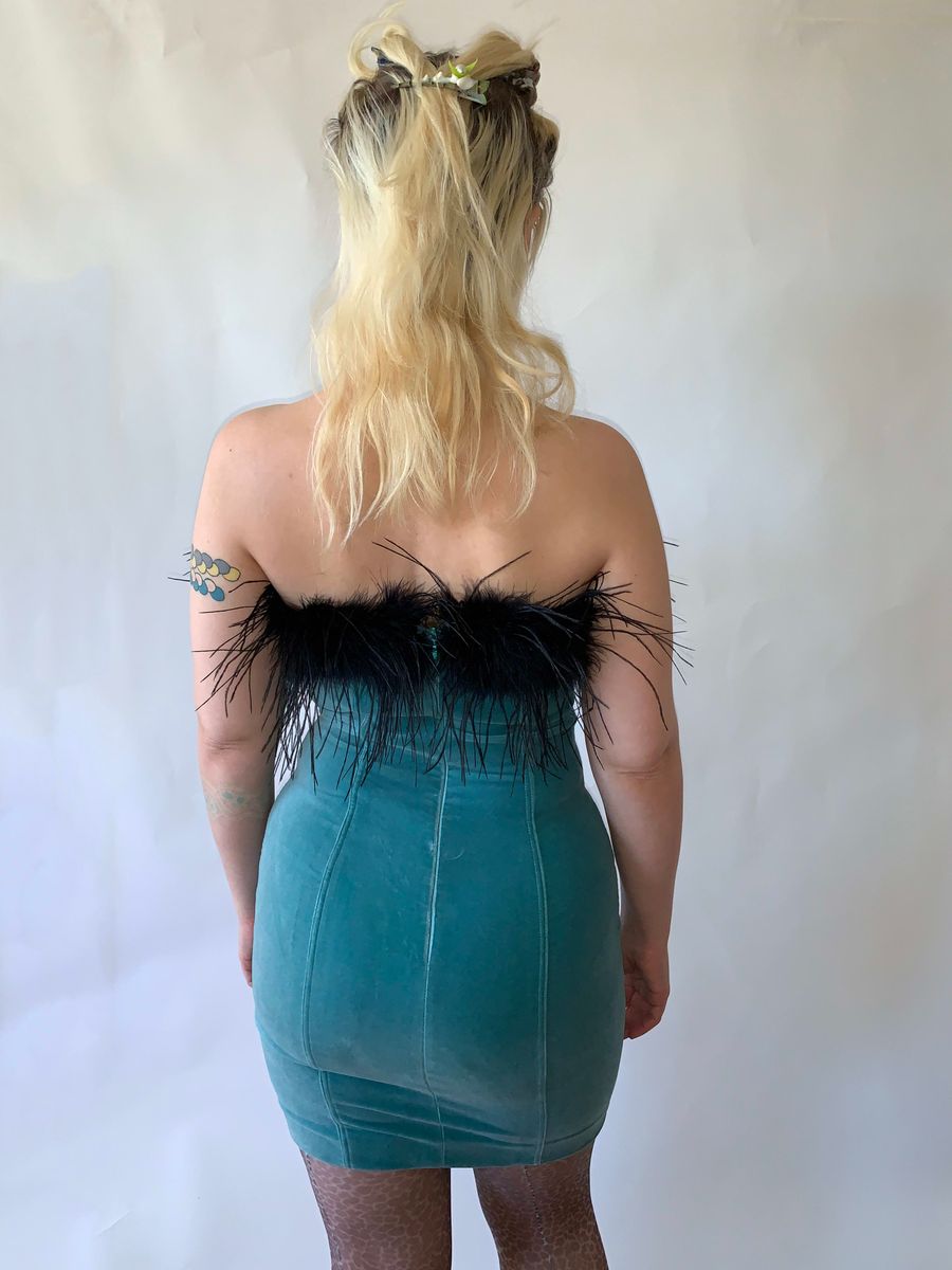 Chantal Thomass Feathered Cocktail Gown  product image