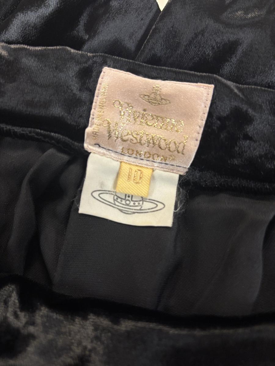Vivienne Westwood Gold Label Panne Velvet Pleated Miniskirt product image