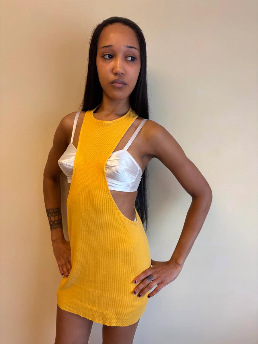 80s Gaultier Equator Exposed Chest Dress  product image