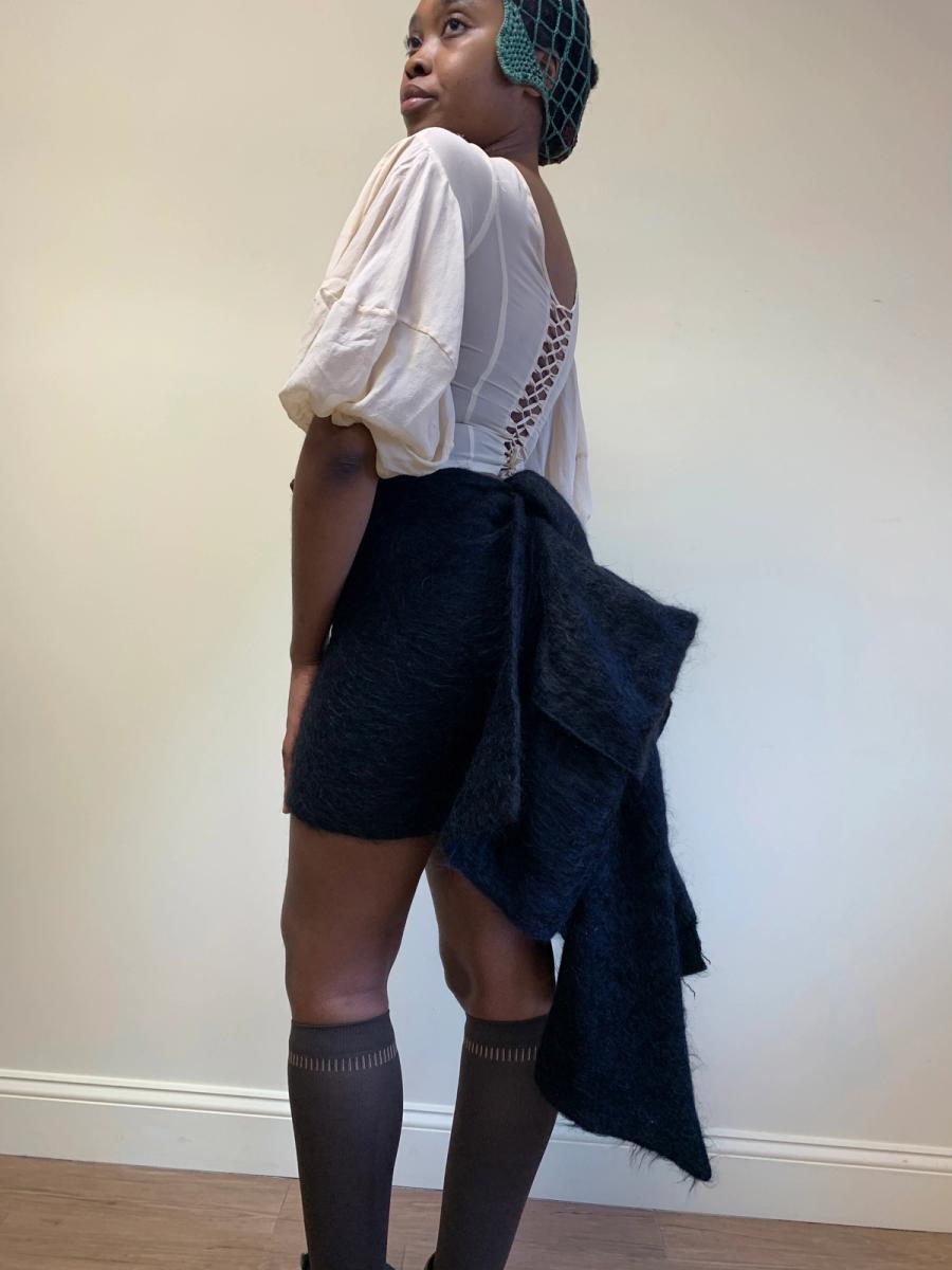 Vivienne Westwood 1992 Runway Mohair Bustle Skirt product image