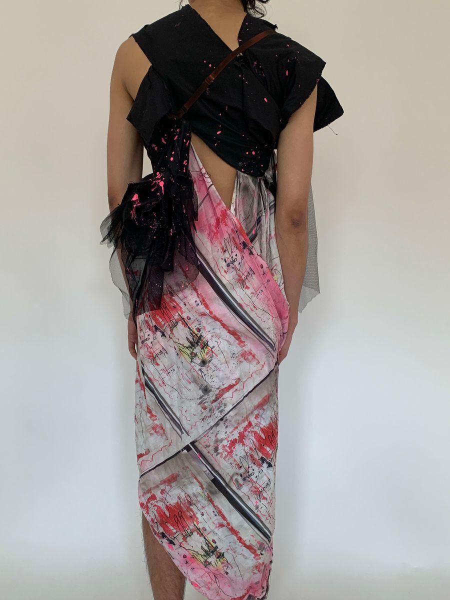 Hisui Asymmetrical Splatter Gown product image