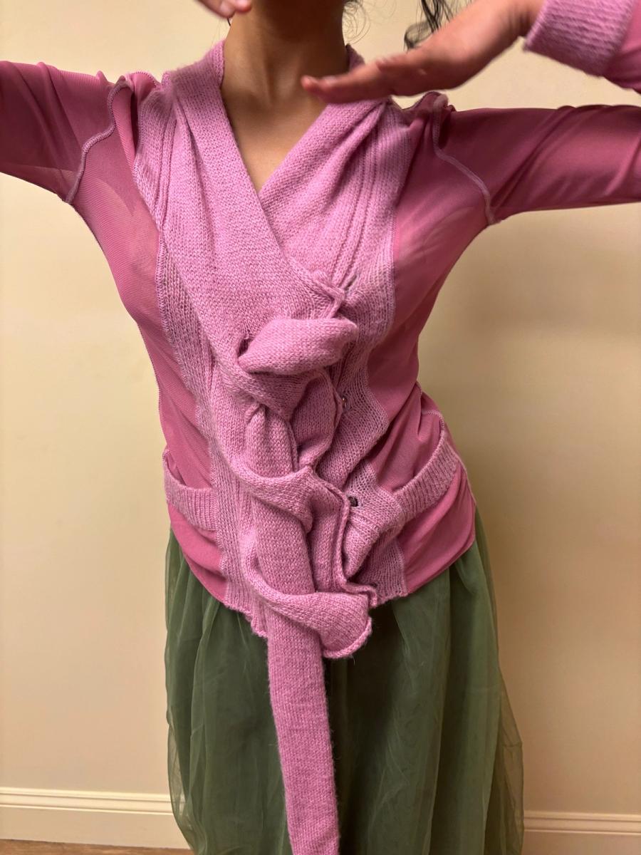 Vintage Jean-Paul Gaultier Mesh and Knit Braided Top product image