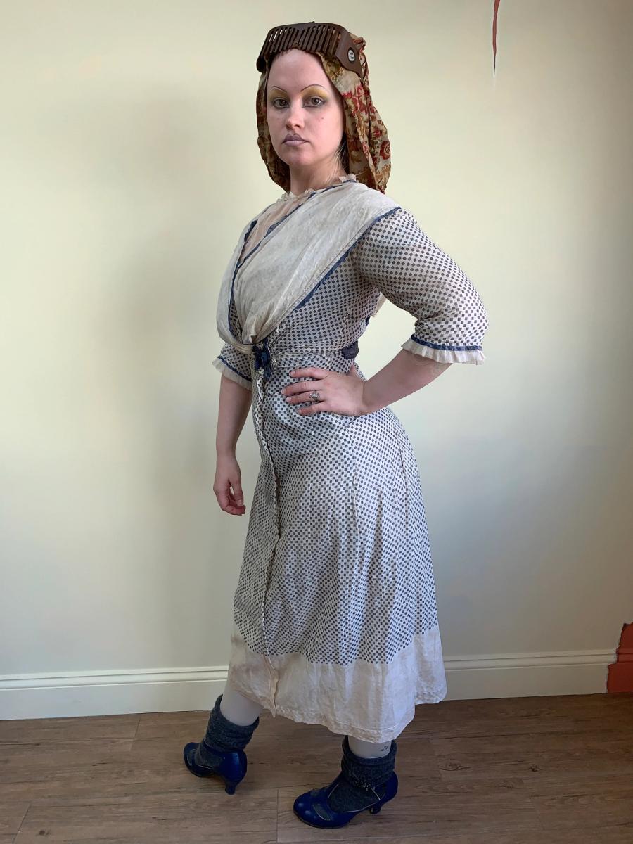 Antique Edwardian Printed Day Dress product image