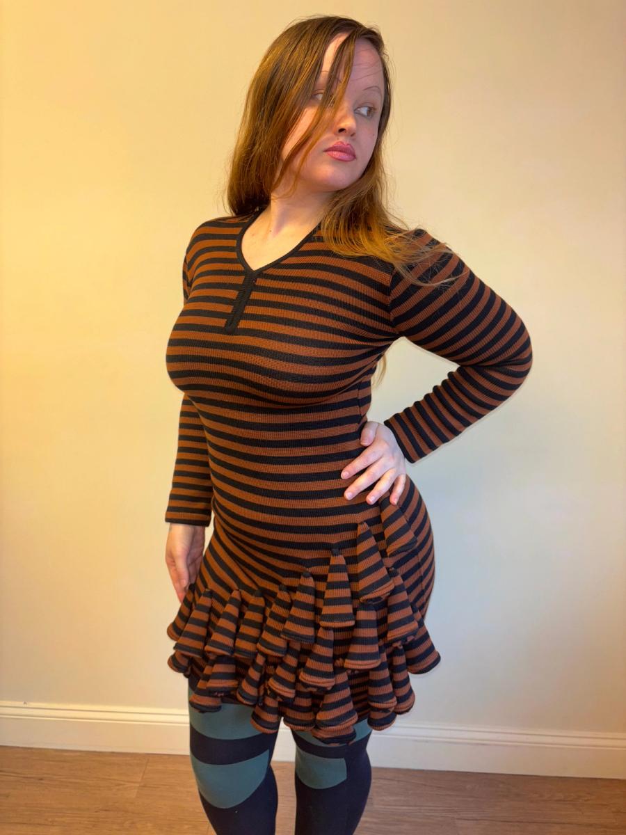 1980s Dorothée Bis Knit Dimensional Dress product image