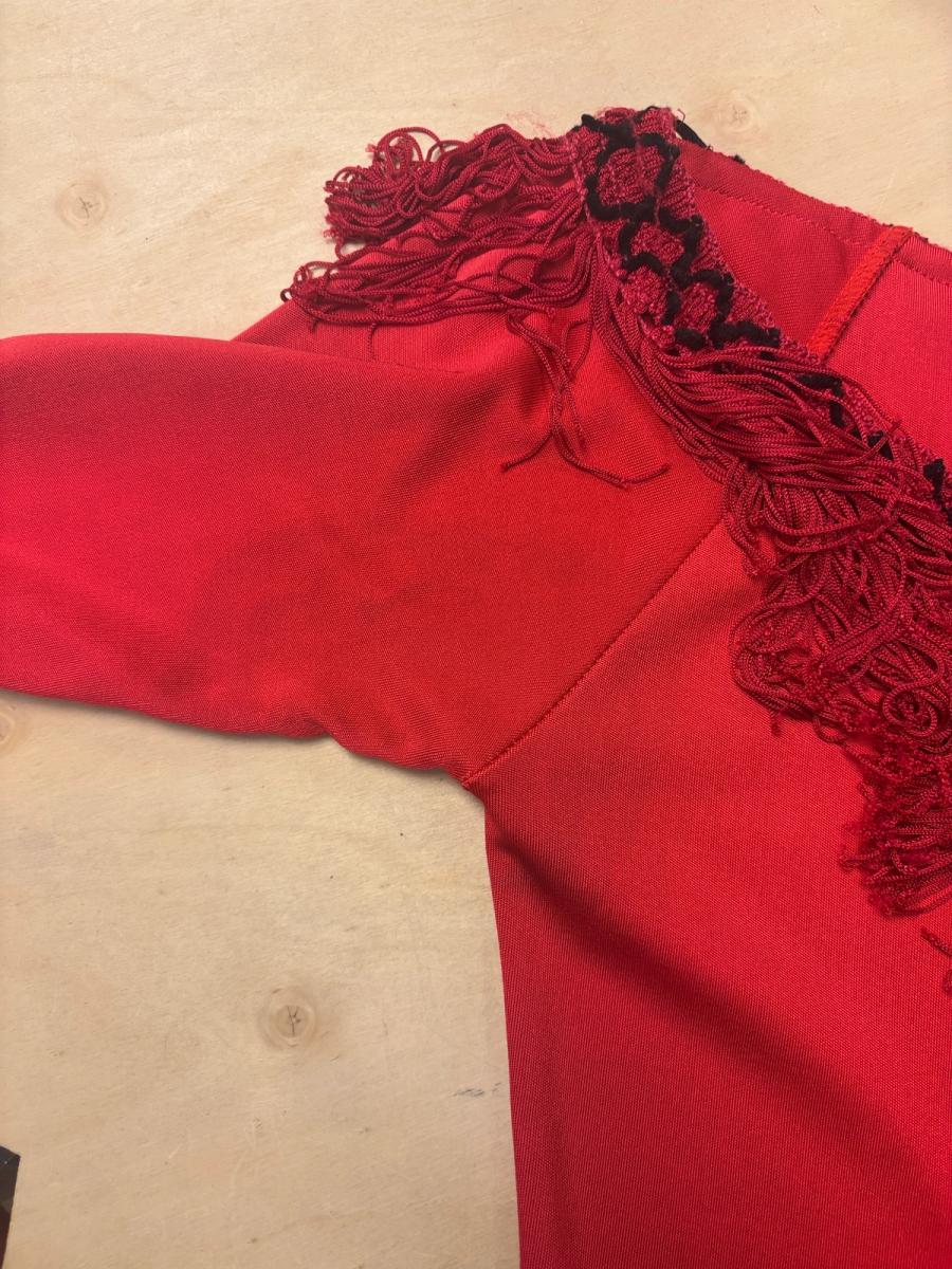 90s Chantal Thomass Red Fringe Dress product image