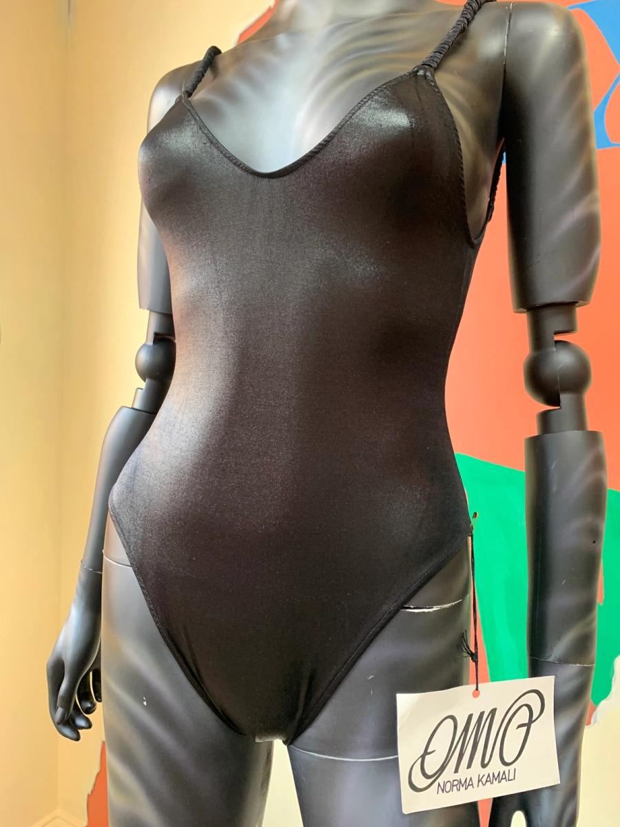 Deadstock OMO Hi-cut Bodysuit with Ruched Straps product image