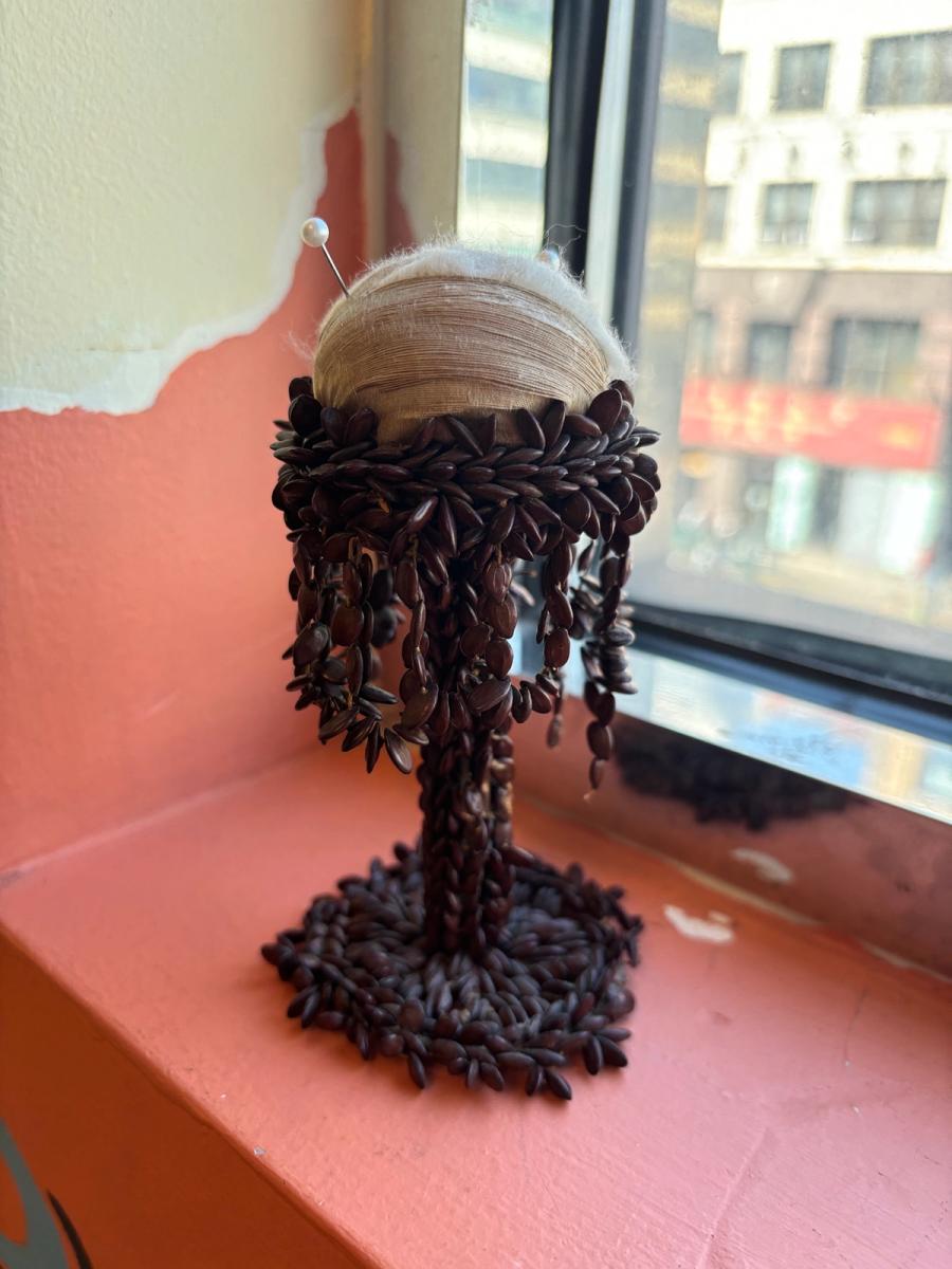 19th Century Seed Bead Pin Cushion