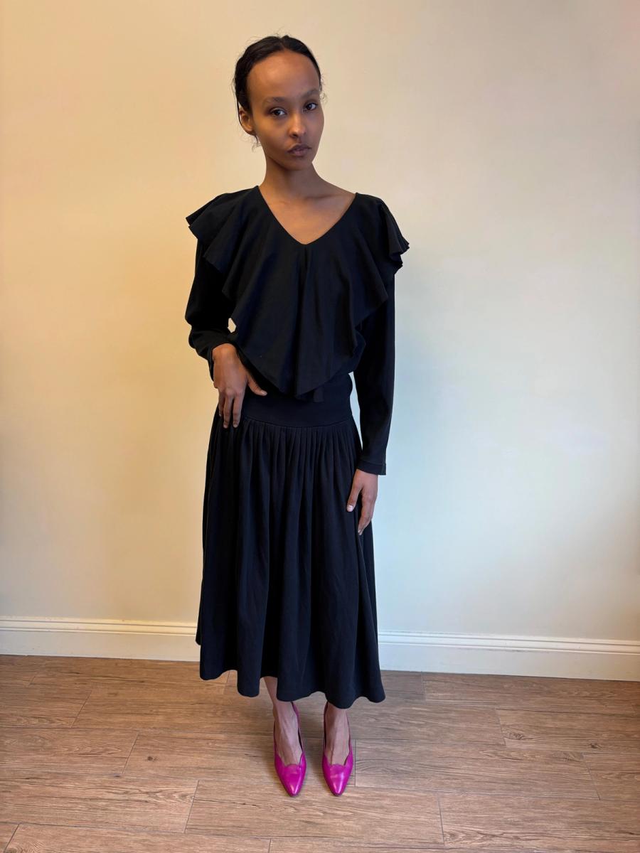 80s Norma Kamali Ruffle Set product image