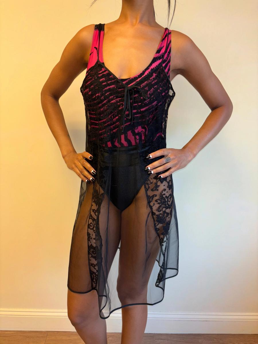 80s Chantal Thomass Black Negligee product image