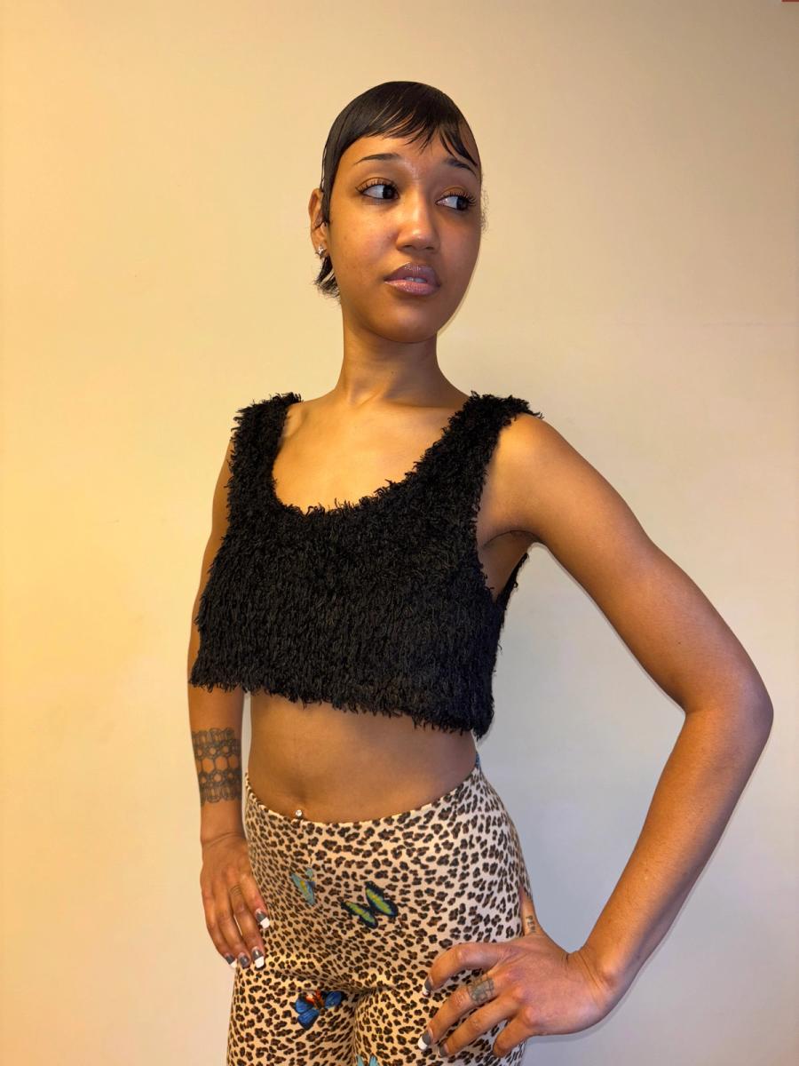 80s Chantal Thomass Fuzzy Bra Top product image