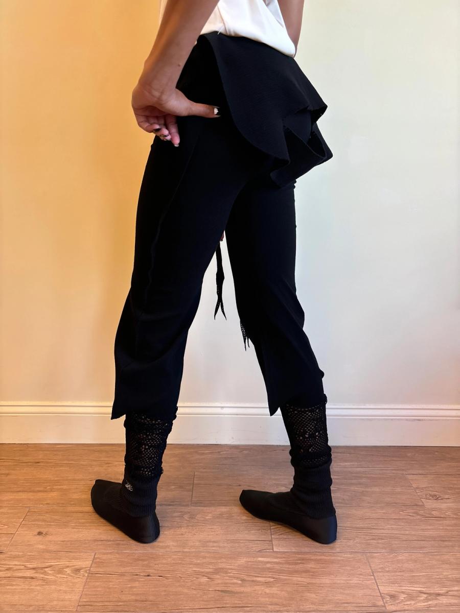 APOC Black Pants with Mesh Trim product image