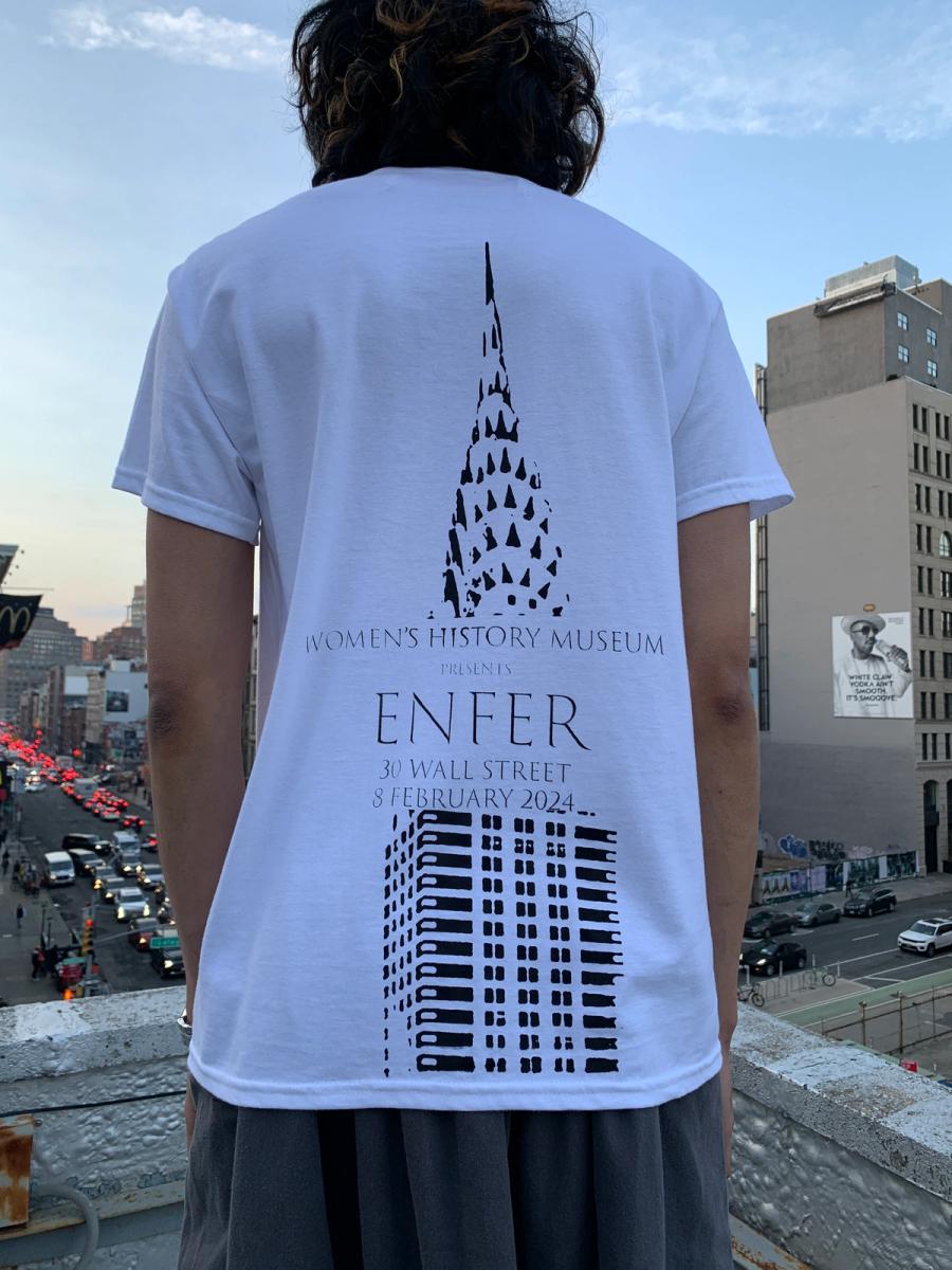 "Enfer" Pus & Blood Text & Buildings T-shirt - Medium product image
