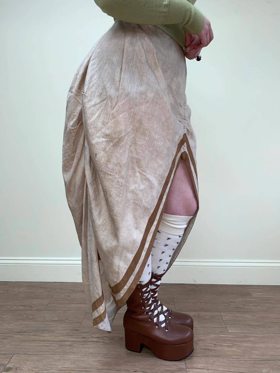 1880s Bustle Walking Skirt product image