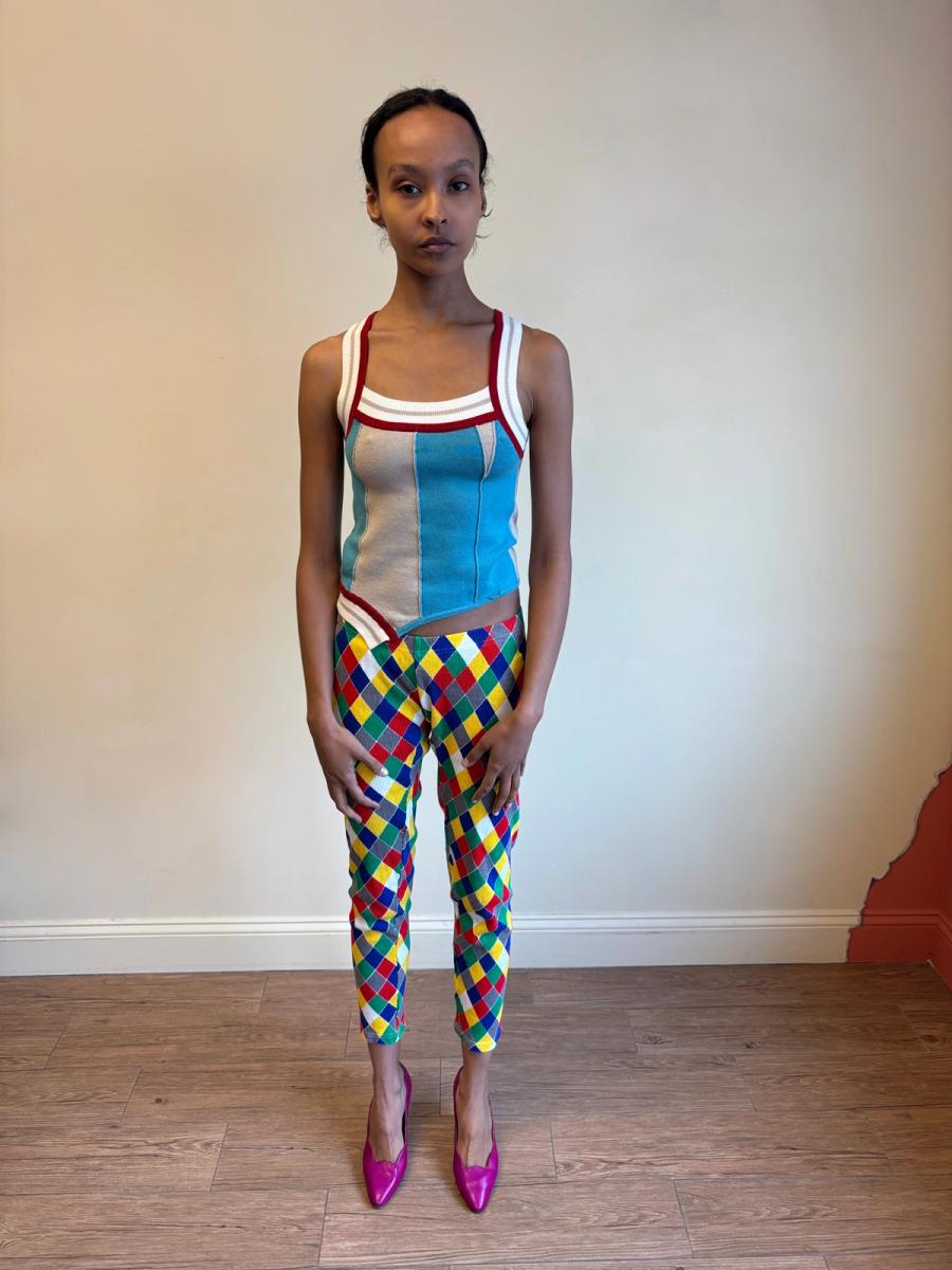 Plein Sud Knit Patchwork Tanktop product image