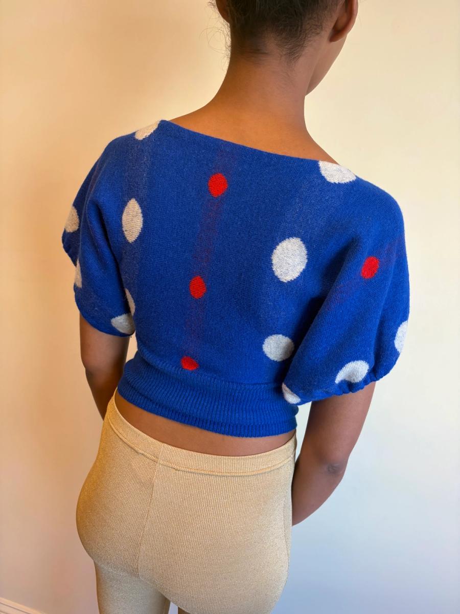 80s Dorothée Bis Polka Dot Sweater product image