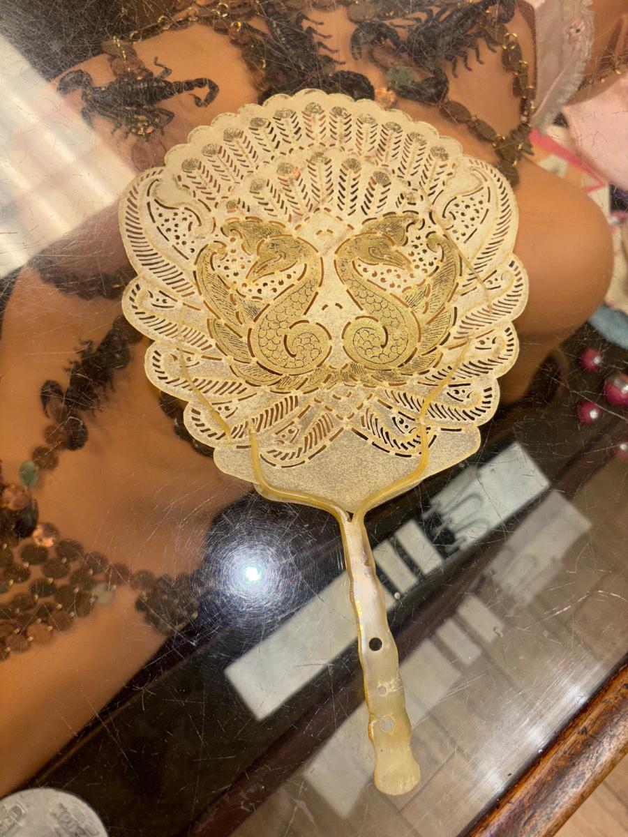 Antique Indonesian Peacock Fan product image